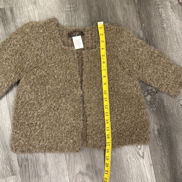 LO. RI. Sweater Made in Italy cropped style bolero shrug open front - Picture 7 of 12